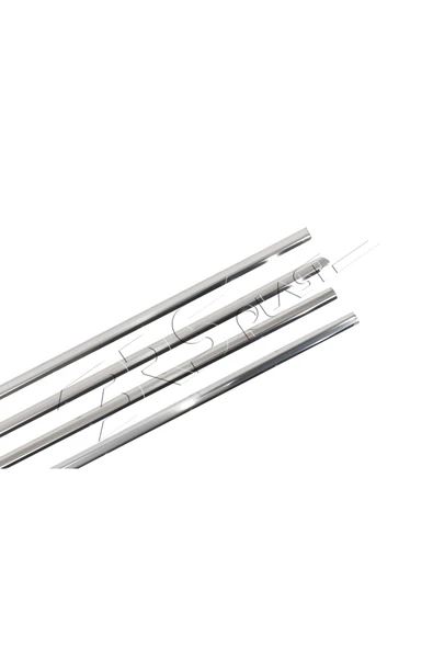 BRSPLAST  Peugeot 307 Uyumlu 2001-2008 Krom Cam Çıtası 4 Parça Paslanmaz Çelik - Resim 4