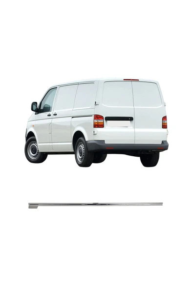 BRSPLAST  Volkswagen T5 Uyumlu 2003 ve üzeri Krom Sürgü Çıtası Kısa Şase Paslanmaz Çelik ürün görseli 1