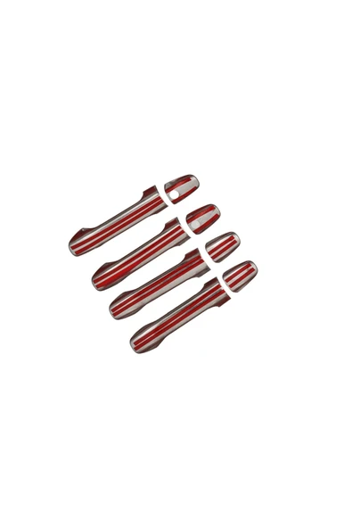 BRSPLAST  Mercedes Vito W447 Uyumlu 2014 Ve Üzeri Krom Kapı Kolu 4 Kapı Çift Delikli Paslanmaz Çelik - Resim 6