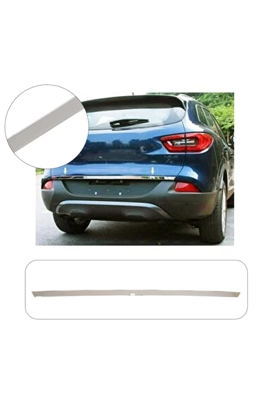 BRSPLAST  Renault Kadjar Uyumlu 2016 ve üzeri Krom Bagaj Alt Çıtası Paslanmaz Çelik ürün görseli 1