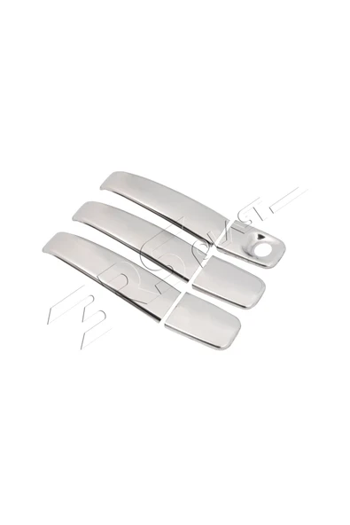 BRSPLAST  Nissan Primastar Uyumlu 2001-2014 Krom Kapı Kolu 3 Kapı Paslanmaz Çelik - Resim 4