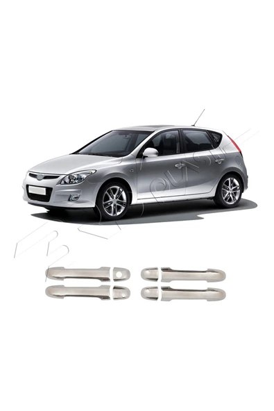 BRSPLAST  Hyundai i20 Uyumlu 2008-2012 Krom Kapı Kolu 4 Kapı Paslanmaz Çelik - Resim 2
