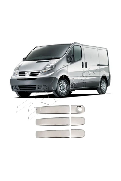 BRSPLAST  Nissan Primastar Uyumlu 2001-2014 Krom Kapı Kolu 3 Kapı Paslanmaz Çelik - Resim 3