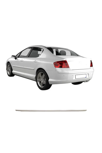 BRSPLAST  Peugeot 407 Uyumlu 2004-2010 Krom Bagaj Alt Çıtası Paslanmaz Çelik - Resim 2