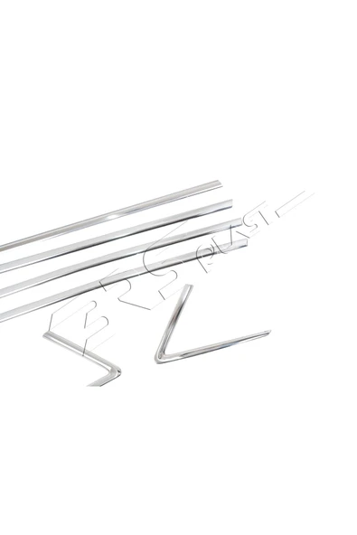 BRSPLAST  Opel Grandland X Uyumlu 2017 Ve Üzeri Krom Cam Çıtası 6 Parça Paslanmaz Çelik - 4