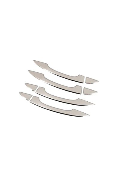 BRSPLAST  Renault Megane 4 Uyumlu Krom Kapı Dekoru 4 Kapı Paslanmaz Çelik - Resim 3