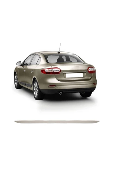 BRSPLAST  Renault Fluence Uyumlu 2010-2016 Krom Bagaj Alt Çıtası Paslanmaz Çelik - Resim 2