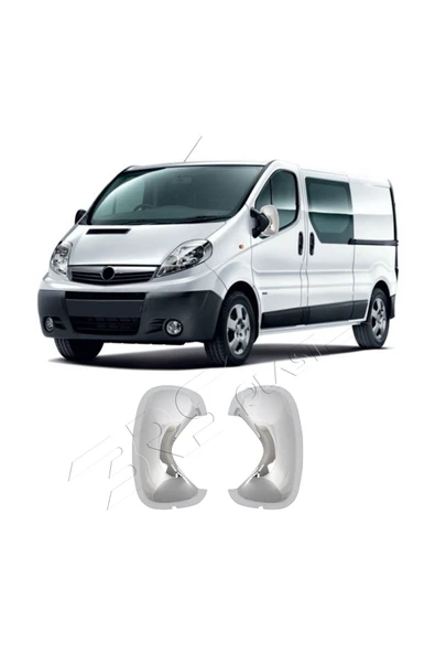 BRSPLAST  Opel Vivaro Uyumlu 2001-2014 Ayna Kapağı 2 Parça Abs Krom Kaplama ürün görseli 1