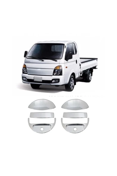 BRSPLAST  Hyundai H100 Uyumlu 2004 Ve Üzeri Kapı Kolu 6 Parça Abs Krom Kaplama ürün görseli 1