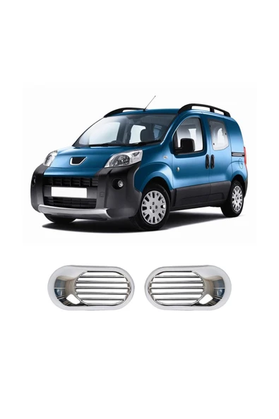 BRSPLAST  Peugeot Bipper Uyumlu 2008 Ve Üzeri Sinyal Çerçevesi 2 Parça Abs Krom Kaplama ürün görseli 1