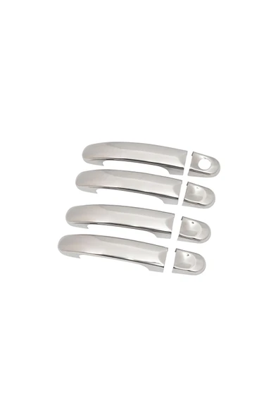 BRSPLAST  Volkswagen T5 Caravella Uyumlu 2003-2023 Krom Kapı Kolu 4 Kapı Paslanmaz Çelik - 3