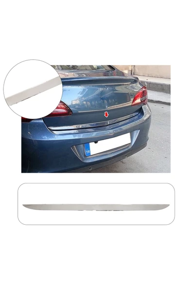BRSPLAST  Opel Astra H HB Uyumlu 2004-2009 Krom Bagaj Alt Çıtası Paslanmaz Çelik ürün görseli 1