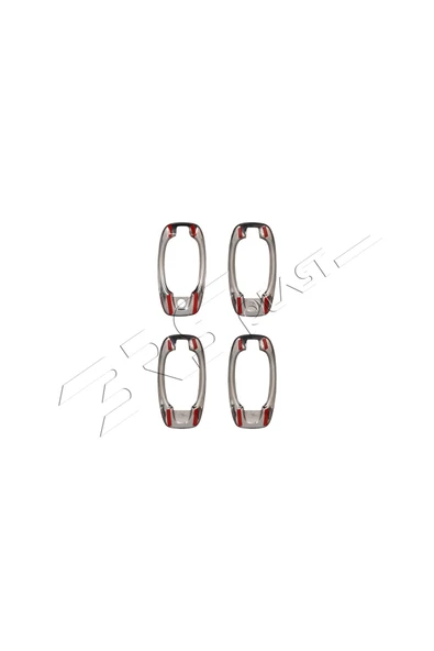 BRSPLAST  Fiat Fiorino Uyumlu 2007 Ve Üzeri Krom Kapı Kolu Çerçevesi 4 Kapı Paslanmaz Çelik - Resim 5