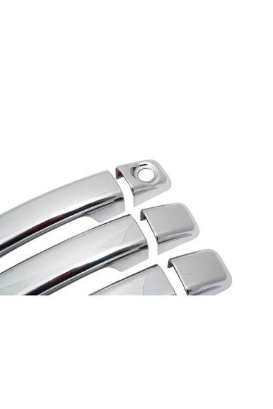 BRSPLAST  Renault Master Uyumlu 2010 Ve Üzeri Krom Kapı Kolu 4 Kapı Paslanmaz Çelik - Resim 6