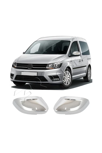 BRSPLAST  Volkswagen Caddy Uyumlu 2015 Ve Üzeri Ayna Kapağı 2 Parça Abs Krom Kaplama