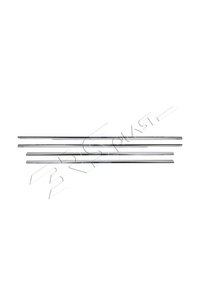 BRSPLAST  Honda Civic Uyumlu 2002-2006 Krom Cam Çıtası 4 Parça Paslanmaz Çelik - Resim 3