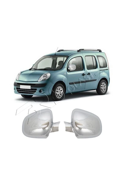 BRSPLAST  Renault Kangoo 4 Uyumlu 2013 Ve Üzeri Ayna Kapağı 2 Parça Abs Krom Kaplama ürün görseli 1