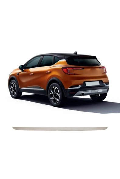 BRSPLAST  Renault Captur Uyumlu 2019 ve üzeri Krom Bagaj Alt Çıtası Paslanmaz Çelik - Resim 2