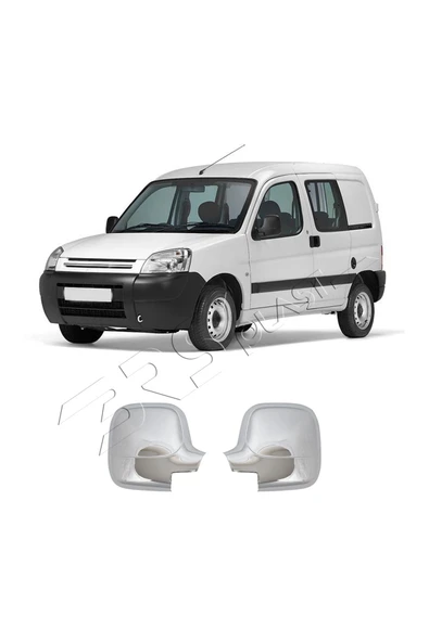 BRSPLAST  Citroen Berlingo Uyumlu 1996-2008 Ayna Kapağı 2 Parça Abs Krom Kaplama ürün görseli 1