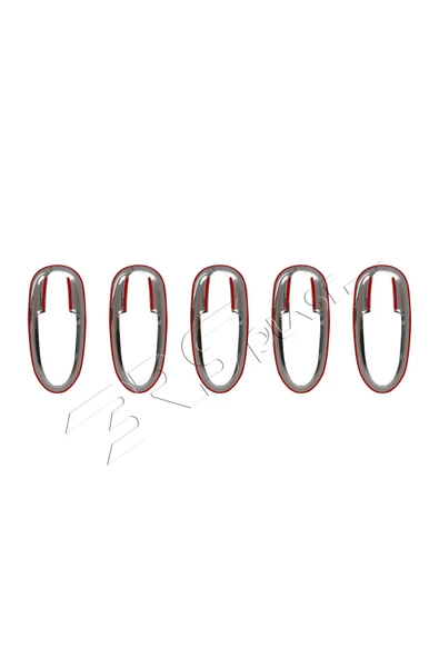 BRSPLAST  Mercedes Vito W447 Uyumlu Krom Kapı Kolu Tası 5 Parça Paslanmaz Çelik - Resim 4