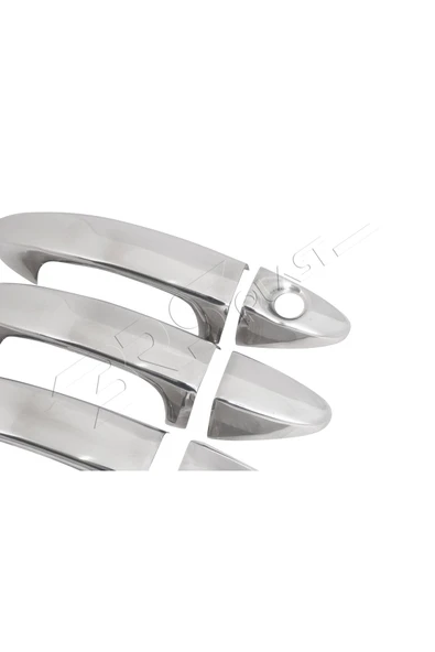 BRSPLAST  Ford Tourneo Courier Uyumlu 2023 Ve Üzeri Krom Kapı Kolu 4 Kapı Paslanmaz Çelik - 5