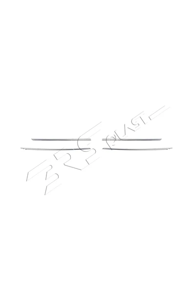 BRSPLAST  Volkswagen Golf 7 Uyumlu 2013-2020 Krom Sis Farı Çıtaları 4 Parça Paslanmaz Çelik - Resim 2