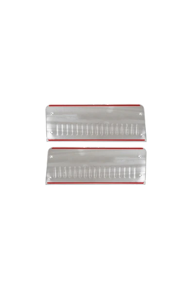 BRSPLAST  Ford Transit Uyumlu 2014 Ve Üzeri Krom Geniş Kapı Eşiği (Yazısız) 2 Parça Paslanmaz Çelik - Resim 4