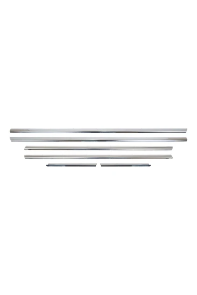 BRSPLAST  Opel Corsa D Uyumlu 2007-2015 Krom Cam Çıtası 6 Parça Paslanmaz Çelik - Resim 3