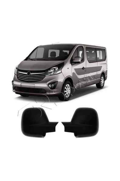 BRSPLAST  Opel Vivaro Uyumlu 2019 Ve Üzeri Ayna Kapağı 2 Parça Siyah Abs ürün görseli 1
