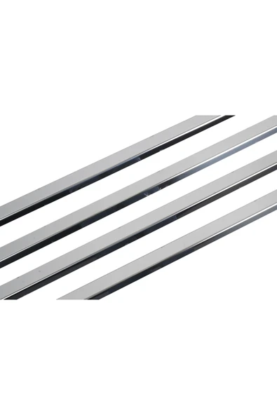 BRSPLAST  Dacia Duster Uyumlu 2010-2017 Krom Cam Çıtası 4 Parça Paslanmaz Çelik - Resim 5