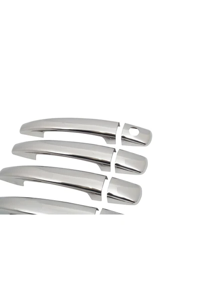 BRSPLAST  Citroen Jumpy Uyumlu 2007-2016 Krom Kapı Kolu 4 Kapı Paslanmaz Çelik - Resim 7