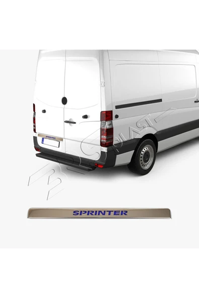BRSPLAST  Mercedes Sprinter Uyumlu Krom Bagaj Çıtası Mavi Ledli Paslanmaz Çelik ürün görseli 1