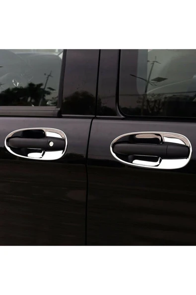 BRSPLAST  Mercedes Vito W447 Uyumlu Krom Kapı Kolu Tası 4 Parça Paslanmaz Çelik - Resim 2
