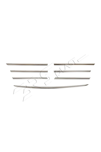 BRSPLAST  Mercedes Vito W639 Uyumlu 2003-2014 Krom Ön Panjur 7 Parça Paslanmaz Çelik - Resim 6