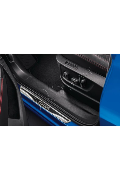 BRSPLAST  Ford Focus Uyumlu Kapı Eşiği Karbon Krom 4 Parça - 2