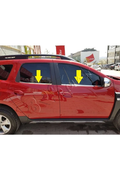 BRSPLAST  Dacia Duster Uyumlu 2018-2024 Krom Cam Çıtası 4 Parça Paslanmaz Çelik - Resim 2