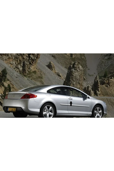 BRSPLAST  Peugeot 407 Uyumlu 2004-2010 Krom Kapı Kolu 2 Kapı Paslanmaz Çelik ürün görseli 1