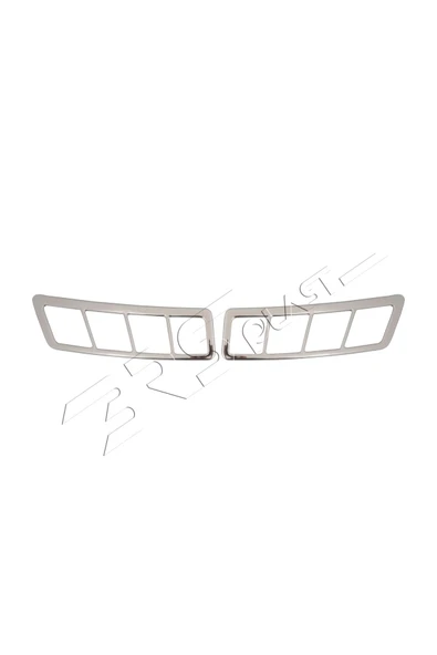 BRSPLAST  Ford Transit Uyumlu 2019 Ve Üzeri Krom Kaput Üstü Havalandırma Çerçevesi 2 Parça Paslanmaz Çelik - Resim 3