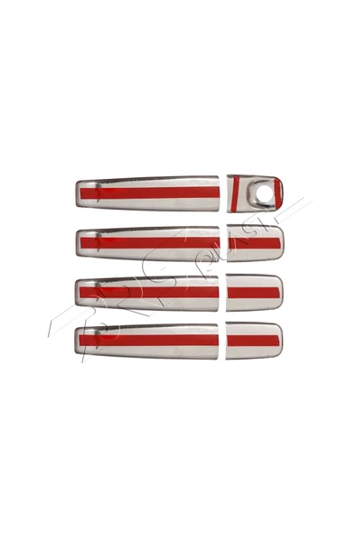 BRSPLAST  Opel Vivaro Uyumlu 2004-2014 Krom Kapı Kolu 4 Kapı Paslanmaz Çelik - Resim 6