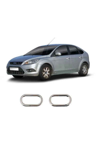 BRSPLAST  Ford Focus 2 Uyumlu 2005-2011 Krom Sinyal Çerçevesi 2 Parça Paslanmaz Çelik ürün görseli 1