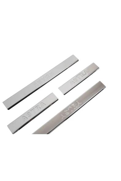 BRSPLAST  Opel Astra G Uyumlu 1998-2009 Krom Kapı Eşiği 4 Parça Paslanmaz Çelik - Resim 2