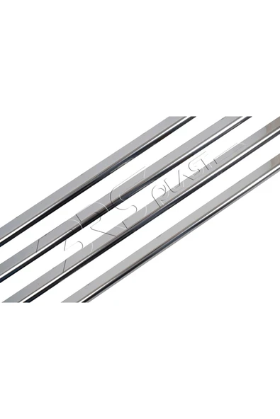 BRSPLAST  Renault Clio 3 Uyumlu 2006-2011 Krom Cam Çıtası 4 Parça Paslanmaz Çelik - Resim 4