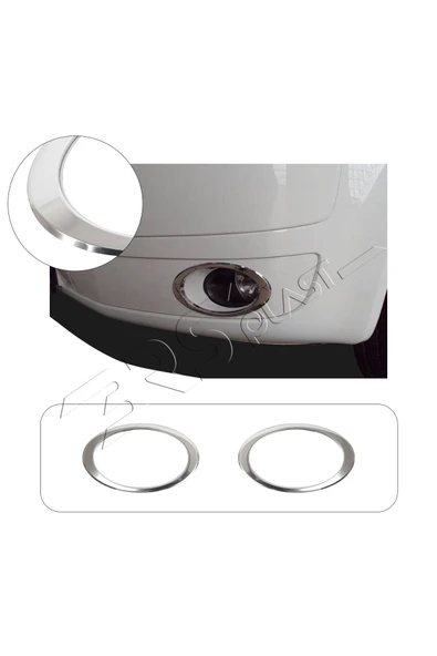 BRSPLAST  Volkswagen Transporter T5 Uyumlu 2010-2014 Krom Sis Farı Çerçevesi 2 Parça Paslanmaz Çelik ürün görseli 1