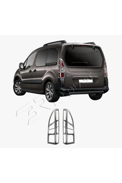 BRSPLAST  Peugeot Tepee Facelift Uyumlu 2012 Ve Üzeri Stop Çerçevesi 2 Parça Abs Krom Kaplama - Resim 2