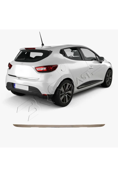 BRSPLAST  Renault Clio 4 Hb Uyumlu 2012-2018 Krom Bagaj Alt Çıtası Formlu Paslanmaz Çelik ürün görseli 1