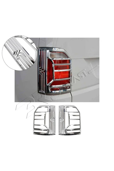 BRSPLAST  Volkswagen Transporter T6 Uyumlu 2016 Ve Üzeri Stop Çerçevesi 2 Parça Abs Krom Kaplama ürün görseli 1