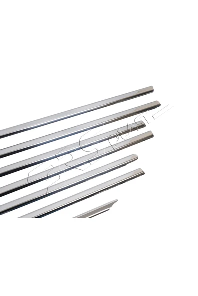 BRSPLAST  Mercedes C-Class W204 Uyumlu Krom Cam Çıtası 8 Parça Paslanmaz Çelik - Resim 3