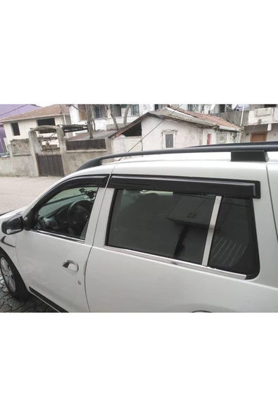 BRSPLAST  Dacia Logan Mcv Uyumlu 2013 Ve Üzeri Krom Cam Çıtası 4 Parça Paslanmaz Çelik - Resim 3