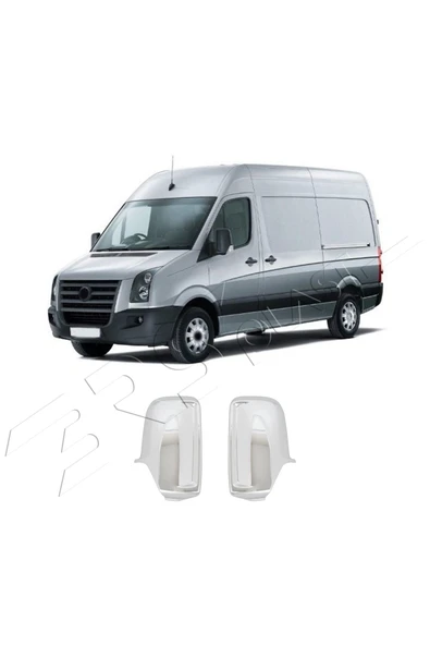 ServetDizaynOto  Volkswagen Crafter 2006-2017 Abs Krom Ayna Kapağı - Resim 2