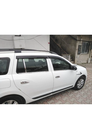 BRSPLAST  Dacia Logan Mcv Uyumlu 2013 Ve Üzeri Krom Cam Çıtası 4 Parça Paslanmaz Çelik - Resim 4